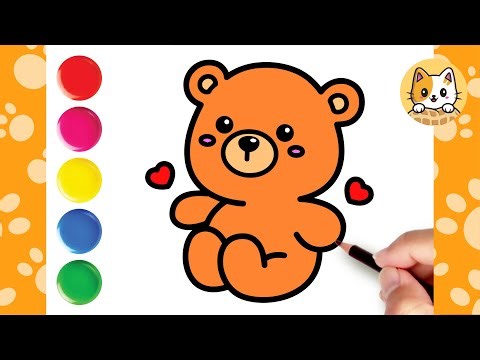 Teddy Bear Drawing Easy Step by Step | Easy Drawings For Kids