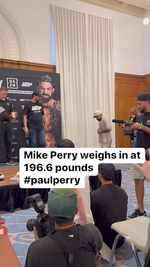 Mike Perry weighs in at 196.6 for fight vs Jake Paul #perrypaul | JzoSports