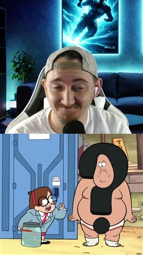 WHY Is His Outfit Like That 😭😂 #gravityfalls #reaction #funny