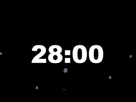 28 Minute Timer with Alarm | Full Screen Minimalist Countdown (HD) – ClockUnit