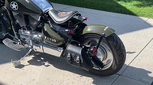 This is the Suzuki VL 1500 Intruder C90 Bobber kit. Come check it out. bluecollarbobbers.com | Blue Collar Bobbers