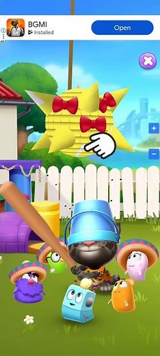 Tom Ka Piñata Challenge! 🥳💥 | Funny Cartoon Moments | Piñata Break Fun #talkingtom #games #⃣