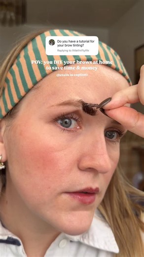 Rach - Canadian Mom | DIY tinted brows! I use the @maybelline brown tattoo in the shade light brown Put it in your brows in the shape you want, make sure... | Instagram