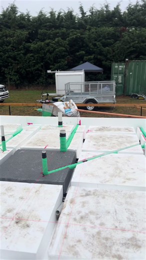 Why are the pipes in the poly?