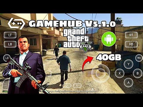 🔥 GTA 5 Lite on Android?! | GameHub Emulator Test (40GB PC Version)