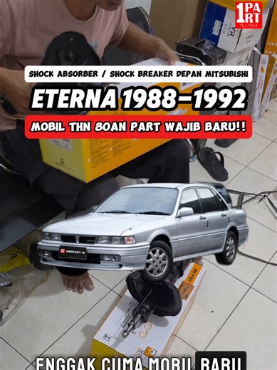 Mobil boleh tuwir, tapi sparepart WAJIB baru! Shock Absorber / Shock Breaker IKYBI Mitsubishi Eterna 100% Baru by unoPart ID Udah Save & Follow Aja Dulu Nanti Butuh 🙏🏻 Selamat datang di Spesialis Kaca Mobil & Sparepart Produk kami meliputi: Kaca Mobil (Eropa, Jepang, Korea, Amerika dll) Suspensi (Shock Absorber, Coil Spring dll) Kelistrikan (Ignition Coil, Dinamo, Fuel Pump, Saklar Power Window, Sensor, Motor Fan, Motor Wiper dll) Sistem Rem (Disc Brake, Kampas Rem, Caliper Kit, Brake Master, 