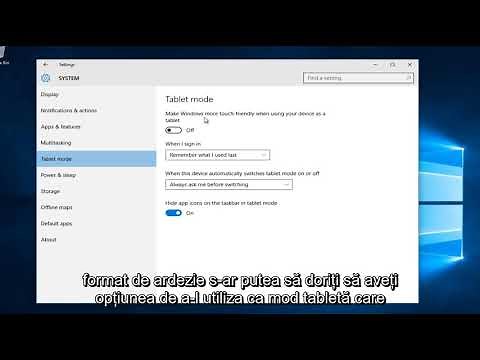 Cum se activează / dezactivează modul tabletă în Windows 10