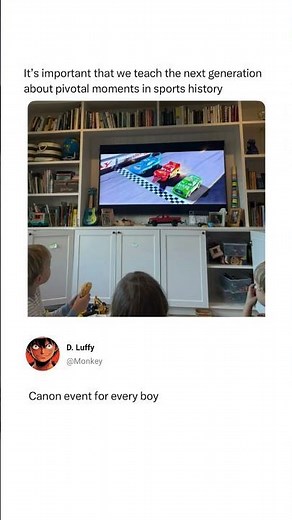 Teaching Kids the Most Important Racing Moment Ever 😂 | Legendary Scene from Cars