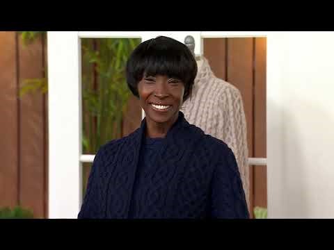 Aran Craft Merino Wool Open Front Vest with Pockets on QVC