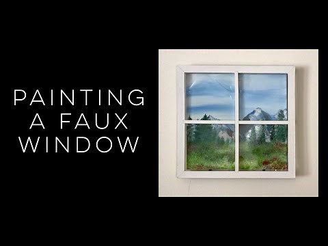 DIY Faux Window