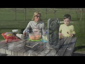 Aeroplus Cordless Rechargeable Dual-Head Cooling Fan on QVC
