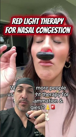 Red ￼light therapy for the nose!