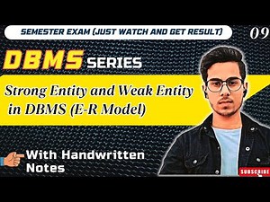 Strong & Weak Entity in DBMS | Easy Explanation | Strong entity | Weak Entity | Handwritten Notes