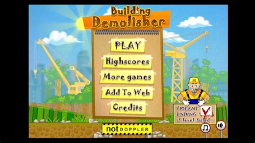 拆迁建筑(Building Demolisher)1~2：利用三种不同的铁球拆迁建筑