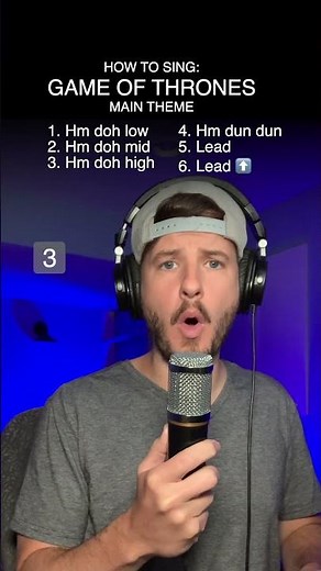 How to sing "Game of Thrones" main theme
