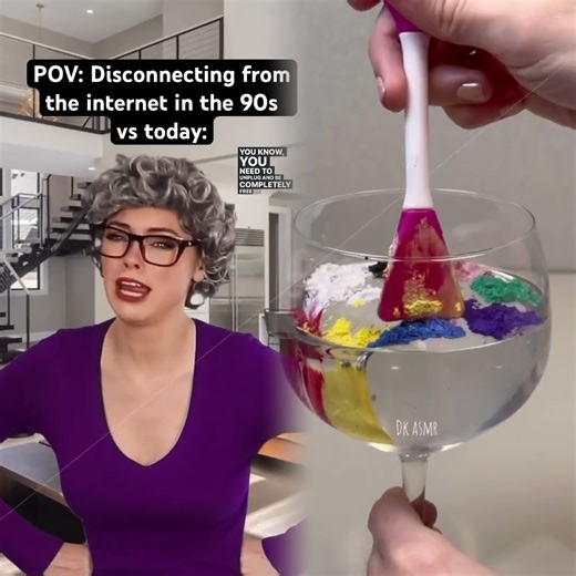 POV Disconnecting from the internet in the 90s vs today. #nostalgia #90s #90sgirl #thenandnow
