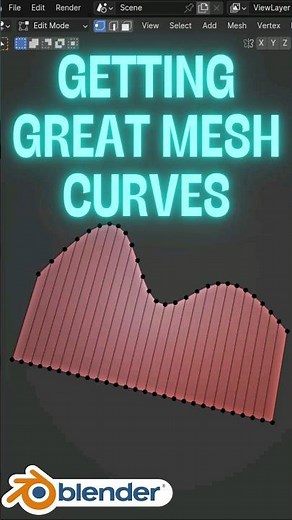 Getting great curved edges to a mesh