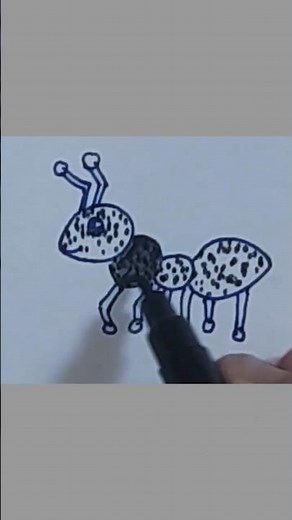 Easy Ant Drawing.