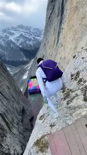 INSANE Cliff Jump into Giant Color Explosion! 🌈🤯