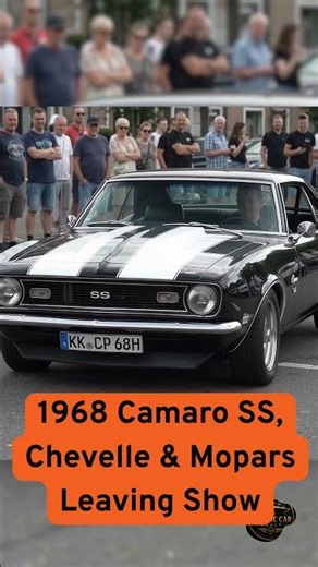 1968 Camaro SS, Chevelle & Mopars Leaving Show #classiccars #americanclassic #musclecars