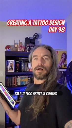 Creating A Tattoo Design Every Day - Day 98 #tattooartist #tattooed #tattoodesign #tattooideas