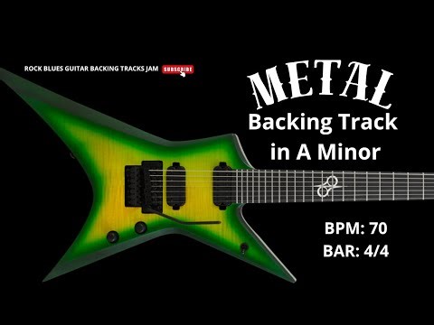 Metal Backing Track in A Minor 70 BPM