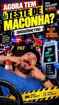 BAFÔMETRO DE MACONHA? Entenda como funciona o novo DROGÔMETRO