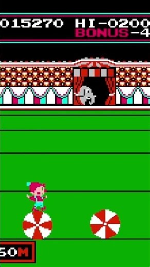 circus charlie jumping into the ball #gameplay #gaming #coolgames #nintendo #nes #shorts