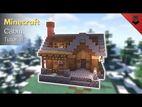 Minecraft: How to Build a Cabin | Winter Cabin (Tutorial)