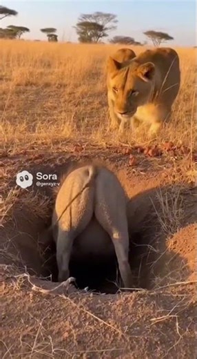 🦁Lion Lies in Wait Downwind — Warthog’s Fart Is Too Much to Handle🐗💨EP.09