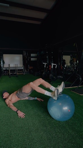 Stability Ball Hamstring Curls