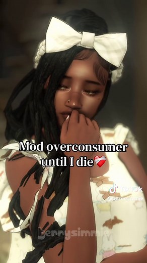 I swear my furniture, clothes and hair takes up sooo much space even after using the mod manager😭it’s ridiculous [🍓] #thesims4 #sims4 #ts4 #sims #fyp