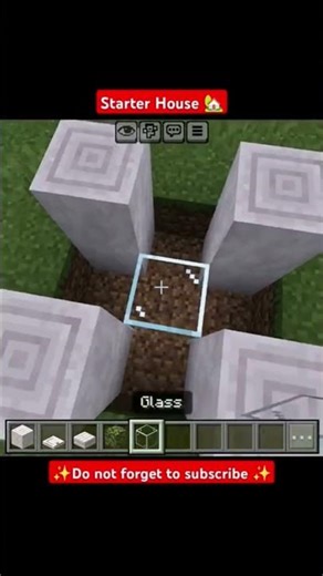 Starter House In Minecraft 🤯//Poly Gamer #minecraft #viral