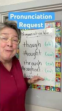 How to Pronounce Thought, Through, Though and more! #english #esl #easyenglish #speakenglish #esl