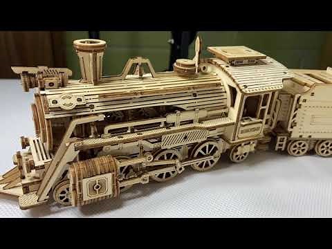 Best ROBOTIME Prime Steam Express Train Model, DIY 3D Wooden Puzzle Model Kit