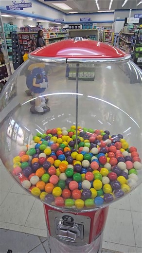 ASMR!! Day 251 Giant Dubble Bubble Machine Drop out GREEN GUMBALL #shorts #viral #trending