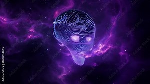 background alien ancient amidst virtual overlay animation cinematic seamless 4k appears video entity shot looping antique appearance abstract art old style mysterious decoration black mask isolated r