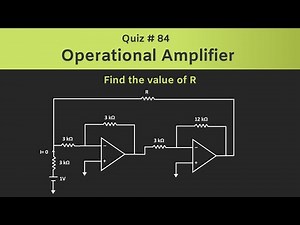 Operational Amplifier (Op-Amp) Solved Problem | Quiz - 84 Video Lecture | Crash Course (English) for Electrical Engineering - GATE