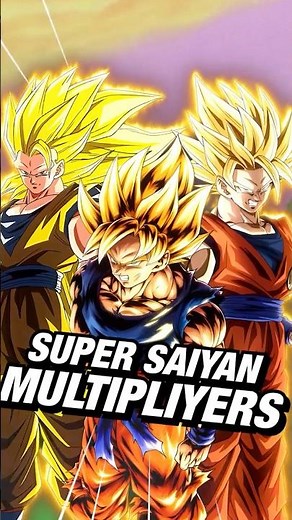 Every Super Saiyan Multiplier In Dragon Ball Z! #goku #dragonball #dbz