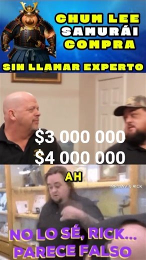 CHUM LEE SAMURÁI COMPRA SIN CONSULTAR EXPERTO 😲🔥🏯 #antiguo #colección #elpreciodelahistoria #SAMURAI