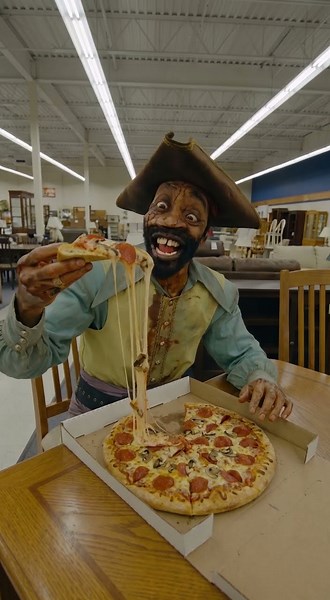 Captain Clark tries Pizza #backrooms #captainclark