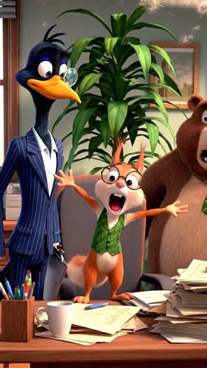 The Desk Disaster Duel | Funny Animal Cartoon