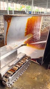 Robotic High Pressure Washer Cleaning Industrial Metal Duct