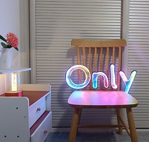 Custom Infinity Mirror Neon Sign RGB Color Changing | Smart App & Remote Control Personalized LED Wall Light for Party, Wedding, Bar Decor - Etsy