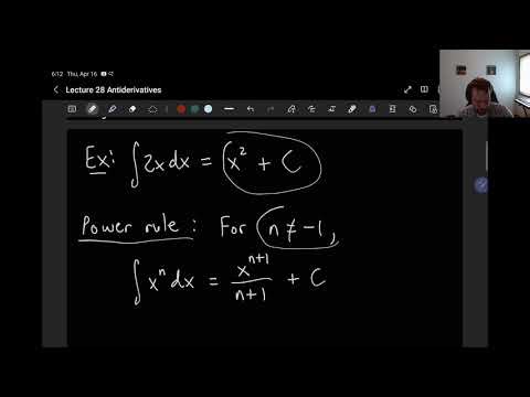Business Calc Lecture 28 - Antiderivatives