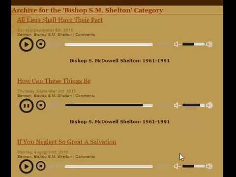 Apostolic Dress Code and More by Bishop Shelton