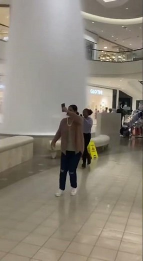 Mall Fountain Explosion Chaos