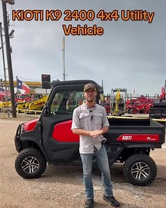 Brand NEW Product: 2024 Kioti K9 2400 4x4 Utility Vehicle . . . Great...