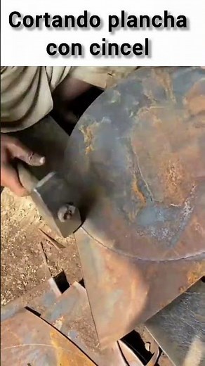 How to cut metal with a chisel when you don't have a grinder #welding #viral #welding