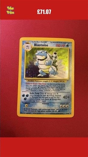 🔥 Blastoise SOLD £71.07 on eBay UK! 🚀 #pokemoncards